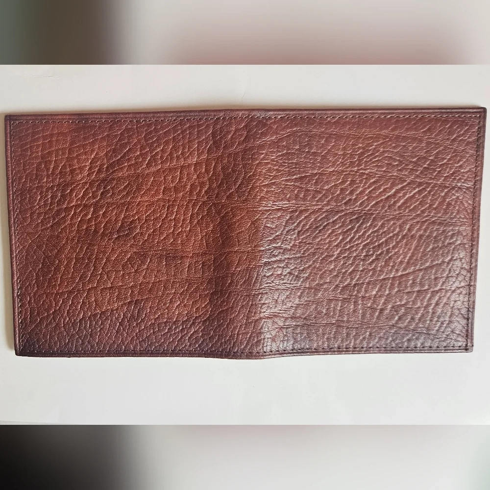 Men's Vintage BillFold Wallet, Cowhide Leather by Amity, Made in the USA